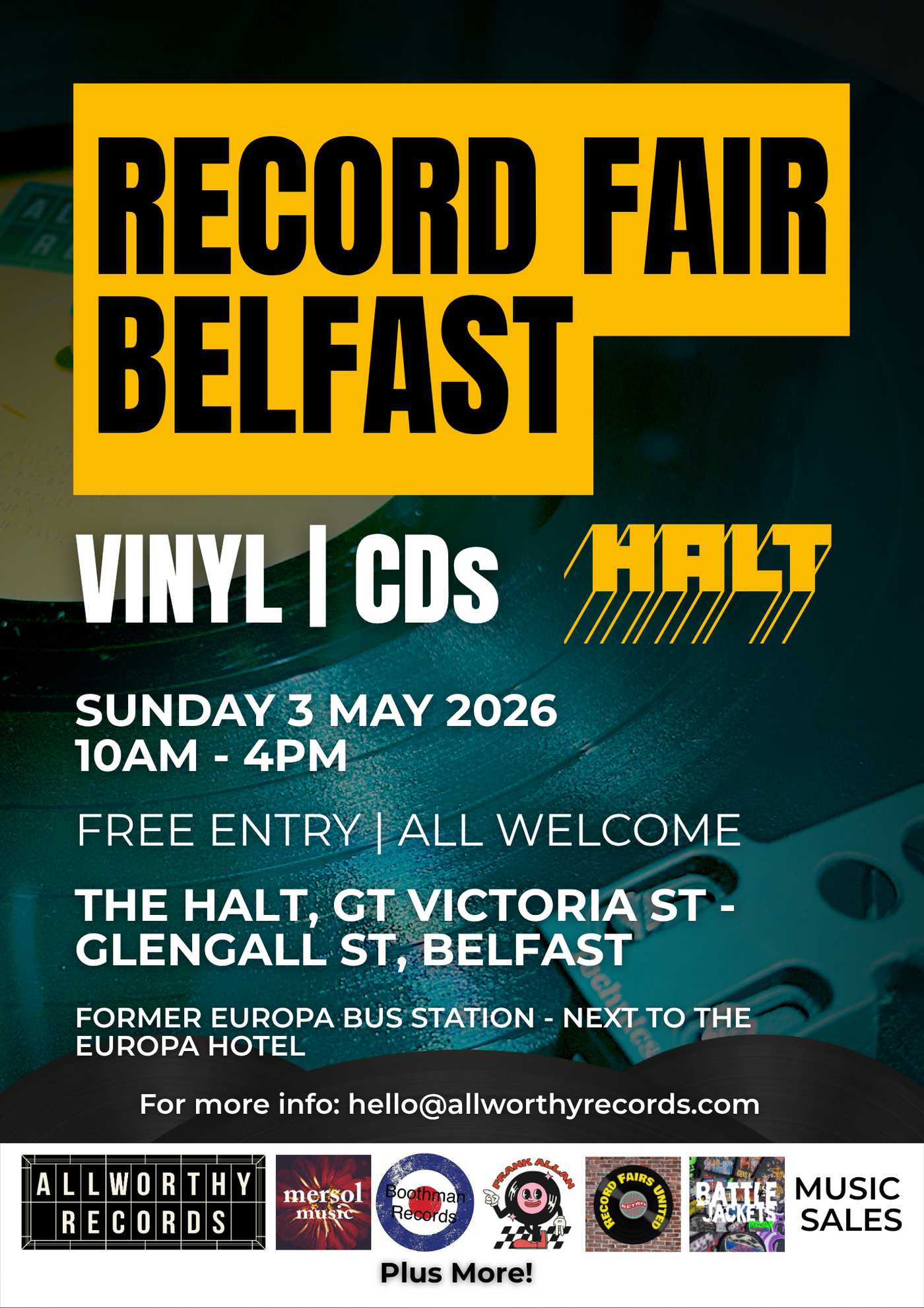 Allworthy Records Fair HALT Belfast