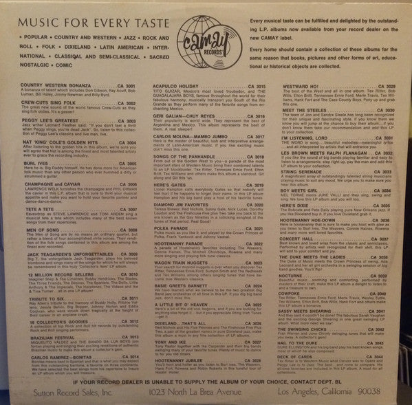 Various : Songs Of The Panhandle (LP)