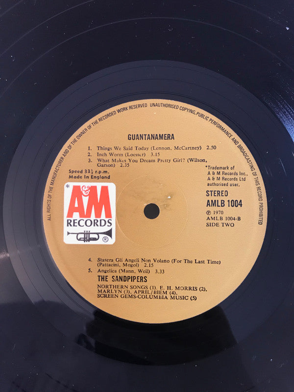 The Sandpipers : Guantanamera (LP, Album)