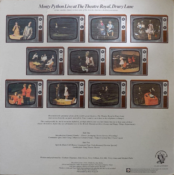 Monty Python : Monty Python Live At Drury Lane (LP, Album, RP, Blu)