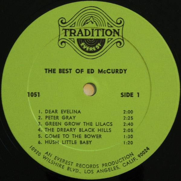 Ed McCurdy : The Best Of Ed McCurdy (LP, Comp, Mono)