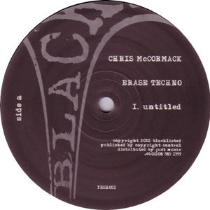 Chris McCormack : Erase Techno (12")