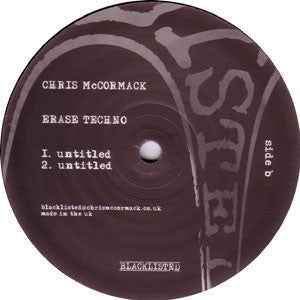 Chris McCormack : Erase Techno (12")