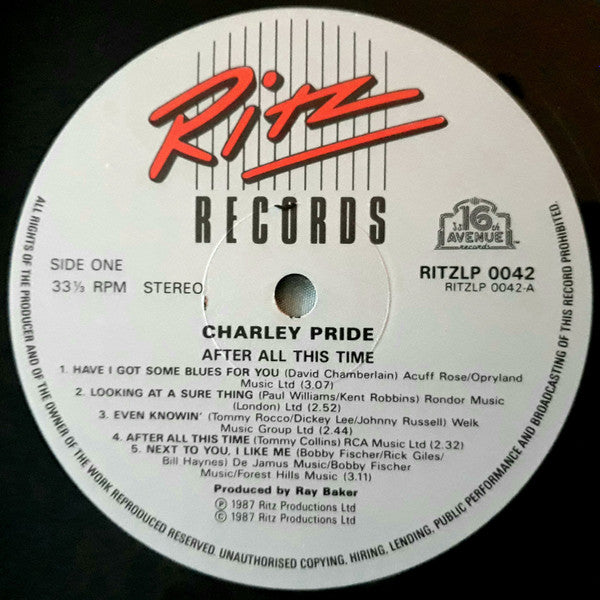Charley Pride : After All This Time (LP, Album)