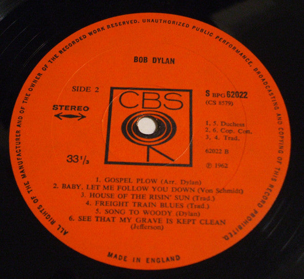 Bob Dylan : Bob Dylan (LP, Album)