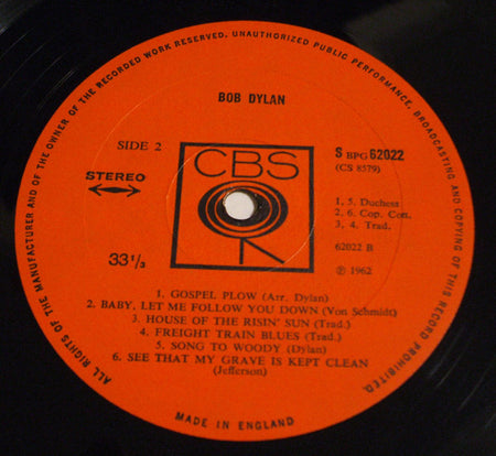 Bob Dylan : Bob Dylan (LP, Album)