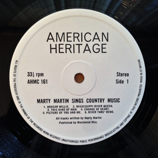 Marty Martin : Marty Martin Sings Country Music And Stuff Like That! (LP, Album)