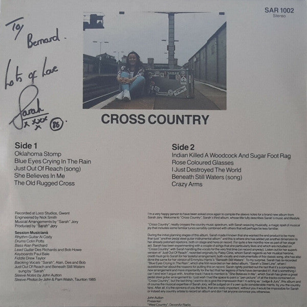Sarah Jory : Cross Country (LP, Album)