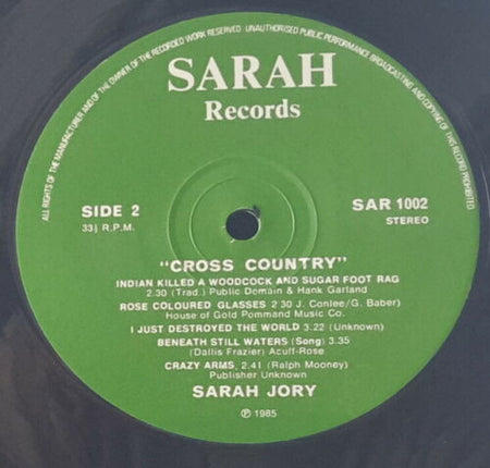 Sarah Jory : Cross Country (LP, Album)