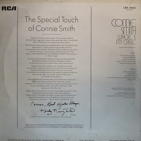 Connie Smith : Where Is My Castle (LP, Album)