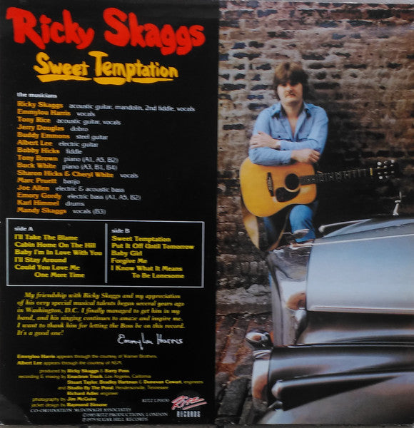 Ricky Skaggs : Sweet Temptation (LP, Album, RE)