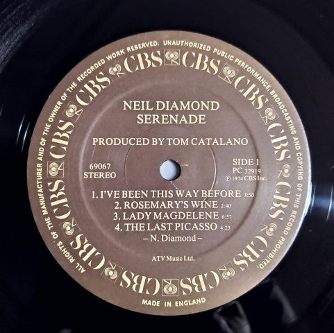 Neil Diamond : Serenade (LP, Album)