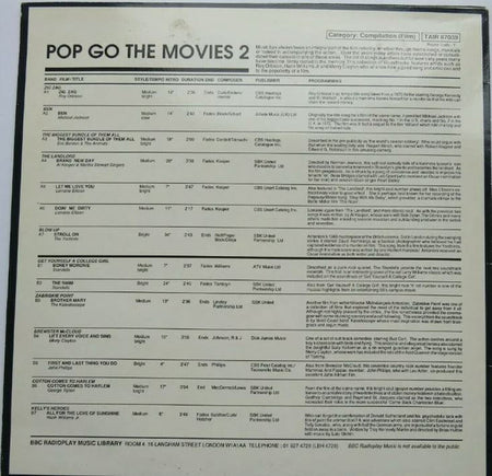 Various : Pop Go The Movies 2 (LP, Comp)