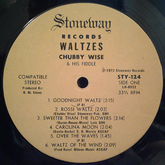 Chubby Wise : Waltzes (LP, Album)