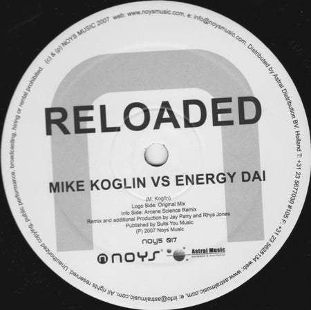 Mike Koglin Vs Energy Dai : Reloaded (12")