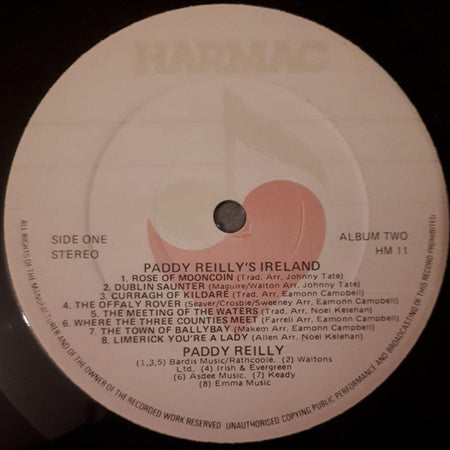 Paddy Reilly : Paddy Reilly's Ireland Vol. 2 (LP, Album)