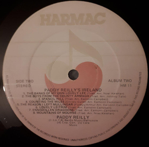 Paddy Reilly : Paddy Reilly's Ireland Vol. 2 (LP, Album)