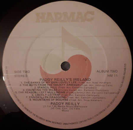 Paddy Reilly : Paddy Reilly's Ireland Vol. 2 (LP, Album)