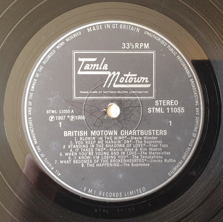 Various : British Motown Chartbusters (LP, Comp, RP)