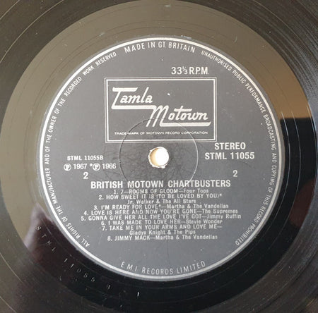 Various : British Motown Chartbusters (LP, Comp, RP)