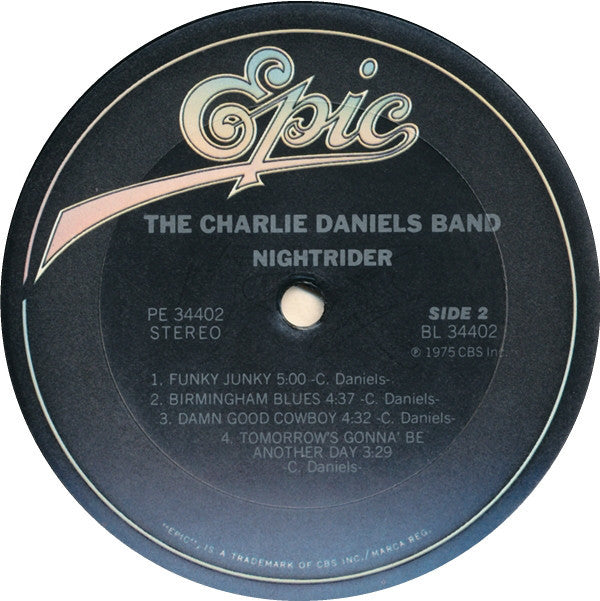 The Charlie Daniels Band : Nightrider (LP, Album, RE, Blu)