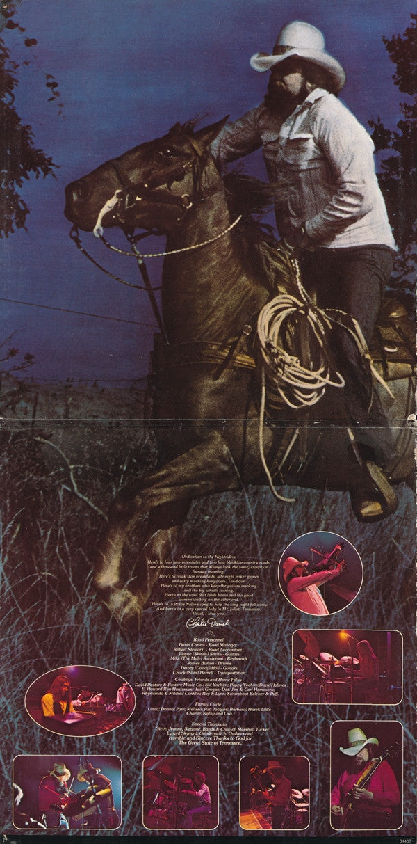 The Charlie Daniels Band : Nightrider (LP, Album, RE, Blu)