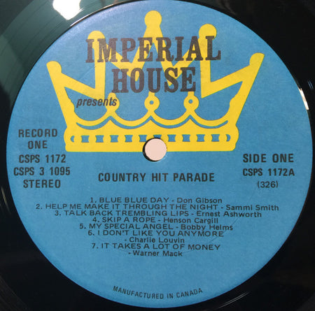 Various : Country Hit Parade (3xLP, Album)