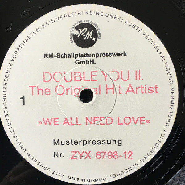Double You : We All Need Love (12", TP)