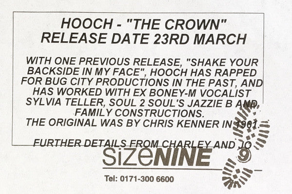 Hooch : The Crown (12", Promo)