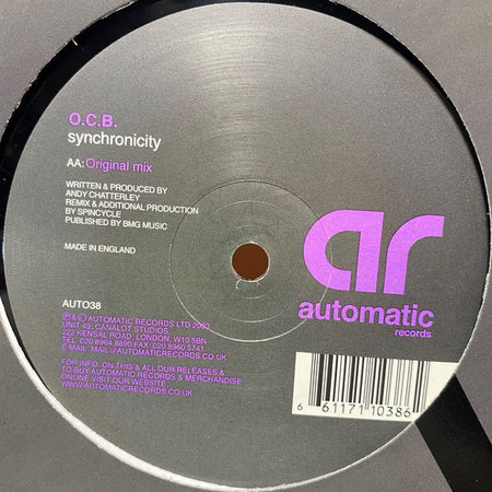 O.C.B. : Synchronicity (12")