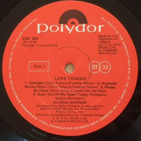 Gloria Gaynor : Love Tracks (LP, Album)