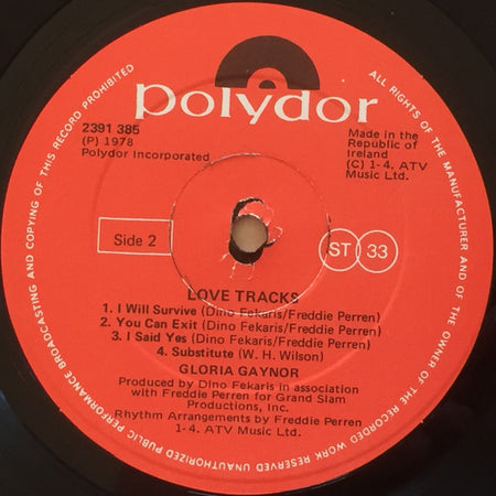 Gloria Gaynor : Love Tracks (LP, Album)