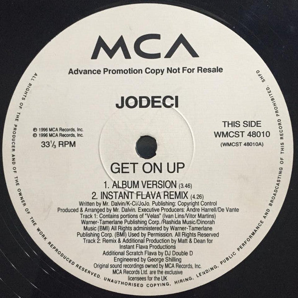Jodeci : Get On Up (12", Promo)