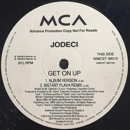 Jodeci : Get On Up (12", Promo)
