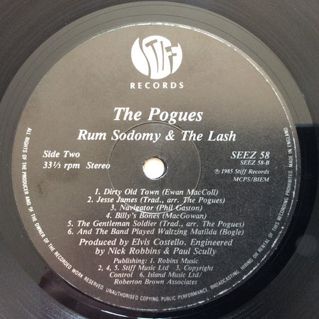 The Pogues : Rum Sodomy & The Lash (LP, Album)