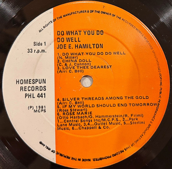 Joe E. Hamilton : Joe. E. Hamilton (LP, Album)