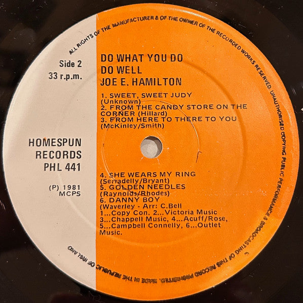 Joe E. Hamilton : Joe. E. Hamilton (LP, Album)