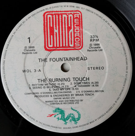 The Fountainhead : The Burning Touch (LP, Album)