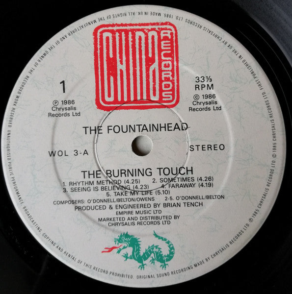 The Fountainhead : The Burning Touch (LP, Album)