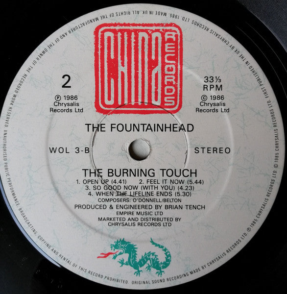 The Fountainhead : The Burning Touch (LP, Album)