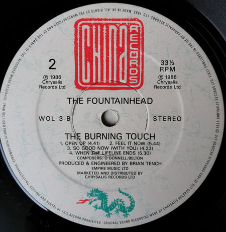 The Fountainhead : The Burning Touch (LP, Album)