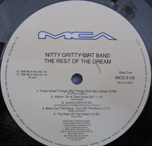 Nitty Gritty Dirt Band : The Rest Of The Dream (LP, Album)