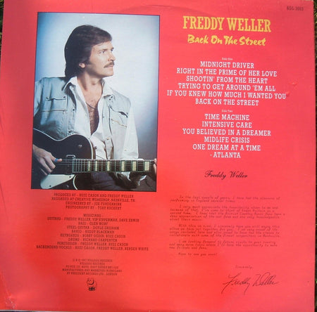 Freddy Weller : Back On The Street (LP, Album)