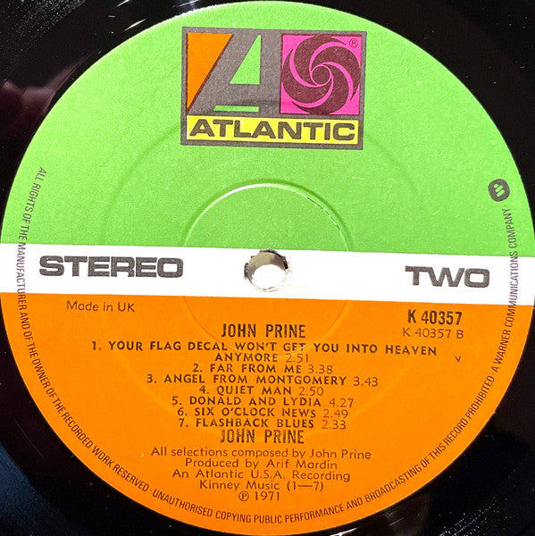 John Prine : John Prine (LP, Album)