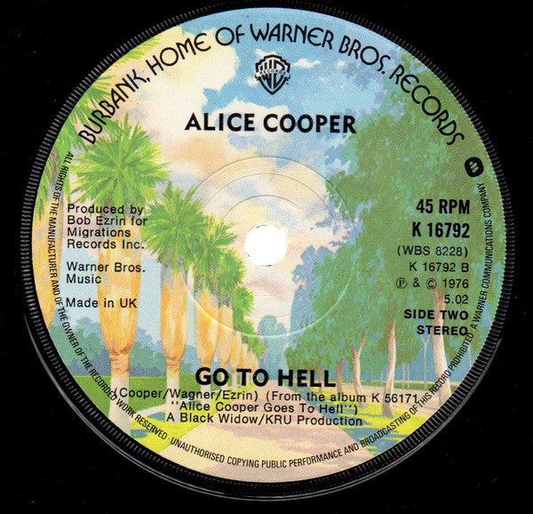 Alice Cooper (2) : I Never Cry (7", Single, Sol)