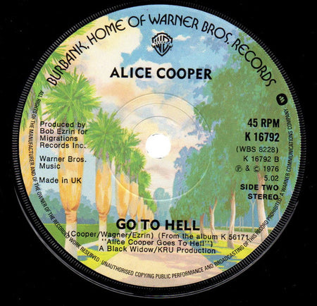 Alice Cooper (2) : I Never Cry (7", Single, Sol)