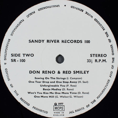 Reno And Smiley : Don Reno & Red Smiley (LP, Comp, Ltd)