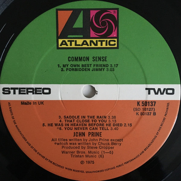 John Prine : Common Sense (LP, Album)