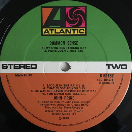 John Prine : Common Sense (LP, Album)