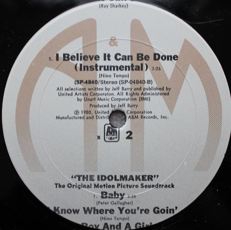 Various : The Idolmaker (The Original Motion Picture Soundtrack) (LP, Album, Pit)